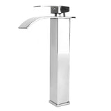 Waterfall Bathroom Faucet 304 Stainless Steel Hot and Cold Single Handle Sink Faucet Vanity Sink for V1294-YM0901-3112240023711