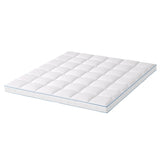 Giselle Bedding 1500GSM Bamboo Pillowtop Mattress Topper 10cm Thick Pad for Back Pain Relief, High TOPPER-BAM-10-K