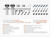 8FT Sliding Barn Door Hardware Kit, 330 LBS Weight Capacity, Compatible with 42 to 48 Inches Width & V952-HDSMDGDGDM2D9X4QD001V0