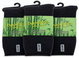 3 Pairs Mens Bamboo Rich Work Socks Thick Cushioned Anti Odour - Charcoal Grey V563-3BSOX-CHRCLGRY-SIZE11-14