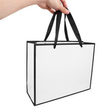 10Pcs White Paper Carrier Bags with Handles for Candy and Party Supplies V1370-AZ4-19895