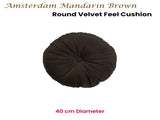 KAAT Amsterdam Mandarin Brown Round Filled Cushion 40cm Diameter V442-HIN-CUSHION-MANDARIN-BROWN-RD
