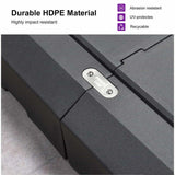 82cm Black Offset Patio Umbrella Base - Sand/Water Filled Square V178-59351