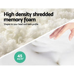 Giselle Bedding Memory Foam Pillow 13cm Thick Twin Pack MATTRESS-SHED-PILLOWX2