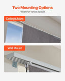 VEVOR Panel Track Blinds Extendable Track 116 cm to 218 cm W Trimmable Dark Gray V952-MBGDBYCW45884QXE6V0