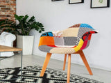 Artiss Dining Chairs Set of 2 Fabric Retro Replica DSW BA-TW-M2503-66FBX2