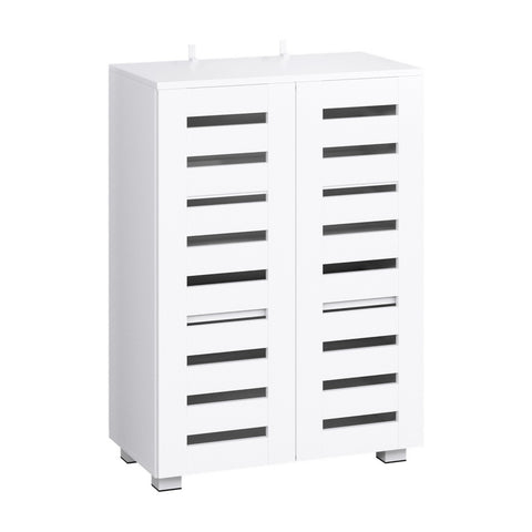 Artiss Shoe Rack Storage Cabinet 20 Pairs 5-tier White Alster FUR-W-SHOE-LVD02-WH