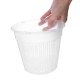4-Pack Heavy Duty White Plastic Hydroponic Net Pots for Indoor Gardening and Soil-Free Plant Growing V1369-AZ3-W-16794