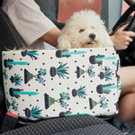 SOGA Car Central Control Nest Pet Safety Travel Bed Dog Kennel Portable Washable Pet Bag White CARPETBAG029
