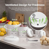 3 pcs Galvanised Iron Fruit Vegetable Storage Tins V915-KU0338