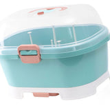 Baby Bottle Holder, Portable Large Capacity Toddler Bottles Storage Box with Lid Cover Anti-Dust V1370-AZ4-07159
