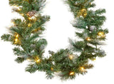 Christabelle 2.7m Christmas Garland Bayville Pine Cones with LED Lights Tree Decoration Ornamen 112_NATBV274