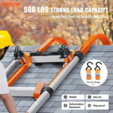 VEVOR Ladder Roof Hook Stabilizer 2 Pack with Wheel Rubber Grip T-Bar Steel V952-TZGG2GFGDSGGV9S52V0
