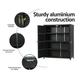 Gardeon Outdoor Storage Cabinet Box Garage Wicker Shelf Chest Garden Shed Tools OSB-CABI-RATTAN-BK