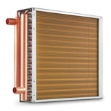VEVOR 16"x 16" Heat Exchanger Water to Air 3-Row 3/8" Copper Ports 193 Fins V952-CPGSHRQ161606S869V0