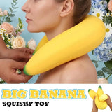 Giant Banana Squishy Fidget Toy, 47cm Oversized TPR Soft & Durable, Washable High-Rebound Stress V1385-XJNNL-ZM-001