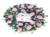 Easter Bunny Wreath Hanging Artificialative Easter Wreath with Eggs for Spring Front Door Home V1294-YM0901-241111HL03-3