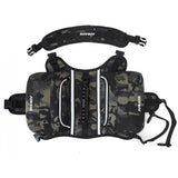 JUMAHE Dog Backpack Harness, Adjustable Dog Saddle Bag with Reflective Strips, Waterproof Oxford Pet V1188-MS-909-011