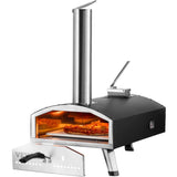 Outdoor Pizza Oven, 12" Wood Fired Pizza Ovens, Pellet Pizza Stove with Thermometer, Portable Pizza V952-BXPSL12YCKLPIX7UGV0