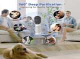 Small Desktop Air Purifier with H13 HEPA Filter - White, For Travel & Bedroom V1263-JX-4802