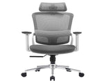 Elena High Back Fabric Seat Ergonomic Office Chair In Grey V369-A8616-R-GREY