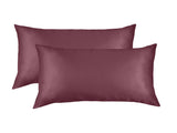 SILK PILLOW CASE TWIN PACK - SIZE 51X76CM - Malaga Wine ABM-10002253