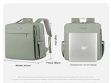 Black Large Capacity Airbag Backpack Multi-Compartment Laptop Backpack Travel Business Bag V888-ELOSUNG51242