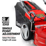 BAUMR-AG 18" 150cc Lawn Mower, 8 Heights, Steel Deck, Cup Holders, 4-Stroke Petrol Lawnmower - 730EX V219-MOWPPRBM18PA