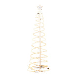 Samland Led 185cm Spiral Rope Light Christmas Tree Star Motif Warm White V1060-17003