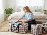CARLA HOME 6 Pack Large Moving Storage Bags with Zipper & Handles for Clothes, Bedding, Blankets, LSB-36315