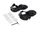 1 Pair Spike Sandals PU Lawn Aerator Shoes Grass Aerator Tool for Yard Garden Plants Health Black V1294-YM0715-3111220148211