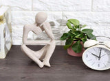 Abstract Character Figurines Thinker Desk Decor Home Decoration Ornament V1294-YM0727-JY16820-01