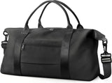 Waterproof Travel Duffle Bag with Trolley Sleeve Black V1237-ZY-818-068