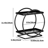 3 Tier Bathroom Cosmetics Organizer Countertop Shelf Stainless Steel Storage Rack 11.41 x 8.85 x V1192-AZ-W-21602