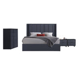 Prado 4pc Fabric Gas Lift Queen Bedroom Suite V43-BDS-PRD-4PC-TBY-Q