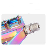 Road/Mountain Bike Pedals - 3 Bearings Bicycle Pedals - Machined Flat Pedals with Removable V1192-AZ-W-3061