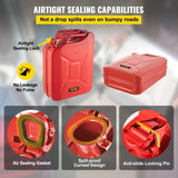 VEVOR Jerry Fuel Can, 20 L Portable Jerry Gas Can with Flexible Spout System, Rustproof ＆ V952-JBYTHSBDDWC3L44IJV0