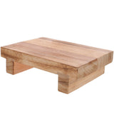 Small Foot Stool Footstool Wood Elevation for Feet and Legs Home Users Bathroom Use 1Pack V1192-AZ-W-28901