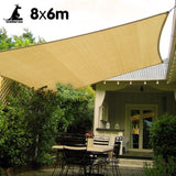Wallaroo Rectangular Shade Sail 8m x 6m - Sand SS-8X6