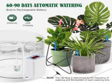 Smart Automatic Plant Watering Irrigation System with Timer, Rechargeable Battery, Dual Spray & V1341-ZY-3XCV6R4H-WATERFOR2PLANTS