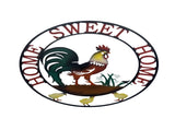 Laser Cut Rooster Home Sweet Home Wall Art 60cm V637-71645RST