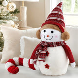 Jingle Jollys Christmas Snowman Handicraft Ornaments Party Decorations 45cm XMAS-SNOWMAN-M-WH