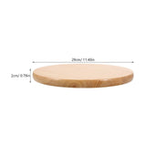 Wooden Round Stool Replacement Seat Light Brown Chair Seating Part with Easy Installation V1369-AZ3-W-20548