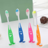 Petluno 100 Pack Kids Toothbrush Bulk Soft Bristles Toddler Cute with Suction Cup, Includes Travel V1258-DP02-C-1103