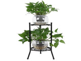 2Tier Metal Plant Stand Flower Pot Holder Display Shelf Rack Home Decoration Garden V1294-YM0901-3111210013911
