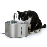 USB 2.2L Stainless Steel Pet Water Fountain for Cats and Small Dogs V1263-JX-6168