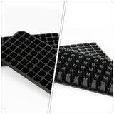 15-Piece Black PVC Starter Planting Tray with 72 Cells and Drainage Holes for Seed Germination and V1369-AZ3-W-16904