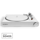 Victrola Stream Pearl Wi-Fi & Bluetooth Turntable - White/Silver V398-VPT-3000-WSL-INT