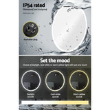 Embellir Wall Mirror 90cm with Led light Makeup Home Decor Bathroom Round Vanity MM-WALL-ROU-LED-90
