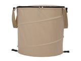 Camping Trash Can with Zippered Lid 24 Gallons Large Capacity Foldable Portable Garden Garbage V1294-YM0901-3111240240812